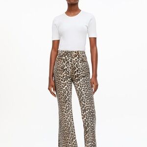 Ganni Leopard Print Pants